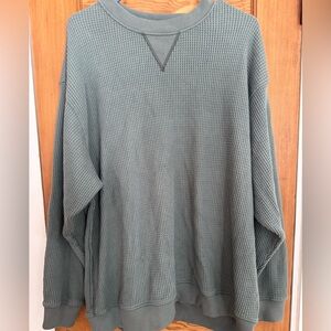 Aerie Waffle Knit thermal - Olive